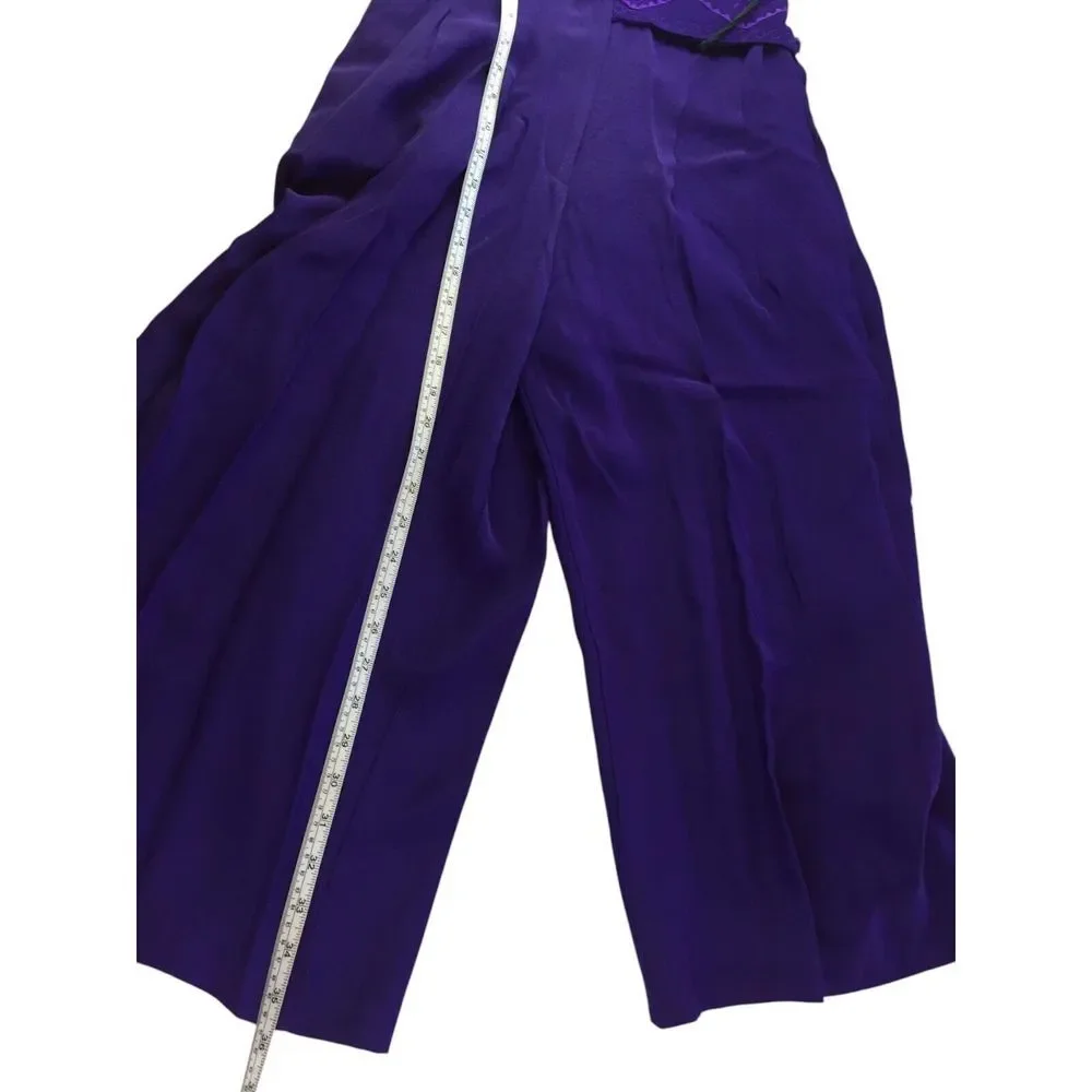 Tap‎ Dance Greco Top And Pants Set Purple Women's Size 9/10 Jazz Theater Vtg